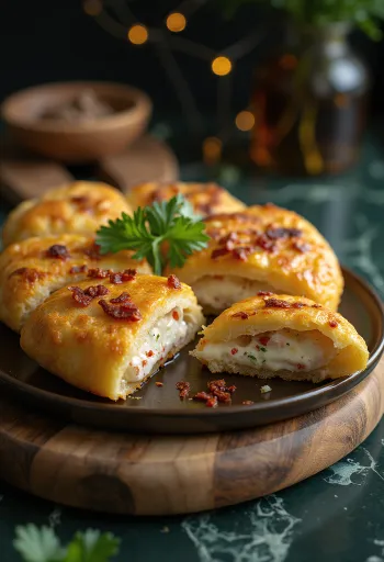 Tiganopsomo feta sajttal és friss chilivel tálalva