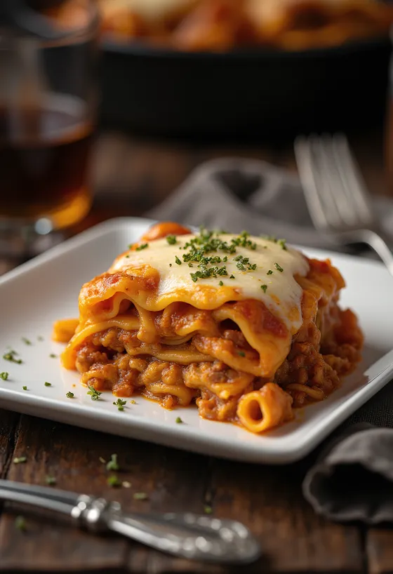 Bolognai lasagna tálalva