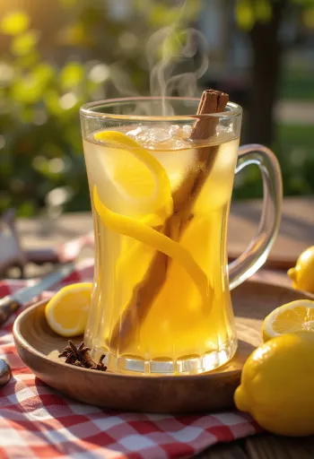 Citromos cider bögrében