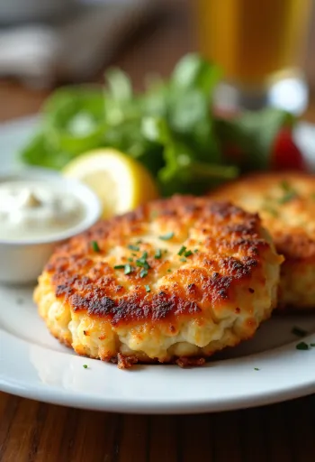 Keto rákpogácsa salátával