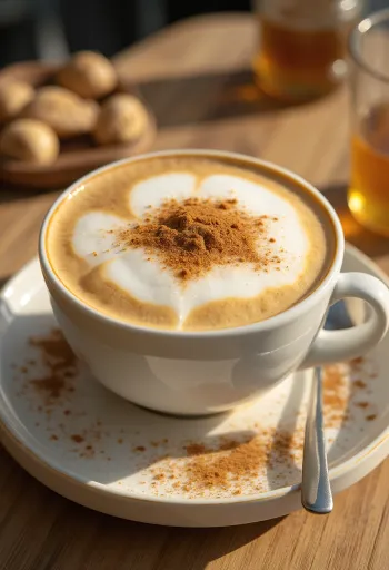 Mézes-vaníliás latte csészében