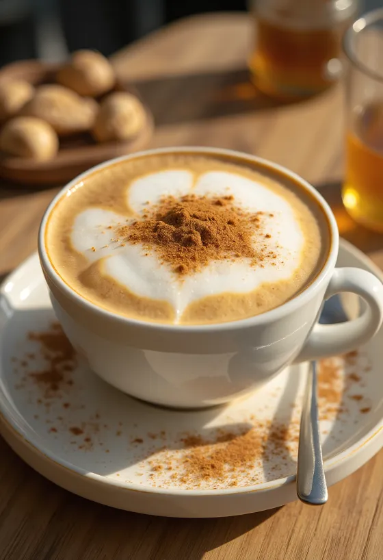 Mézes-vaníliás latte csészében