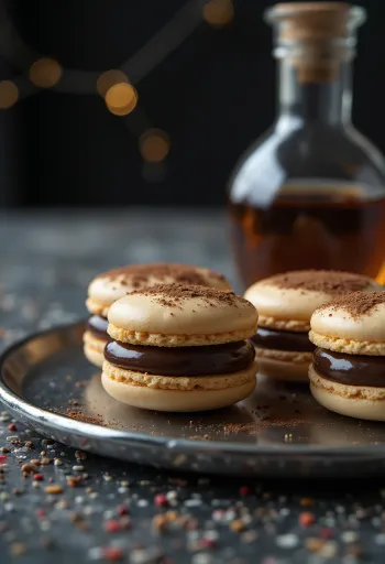 Rumkrémes macaron