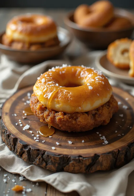 Scrapple Doughnut frissen tálalva