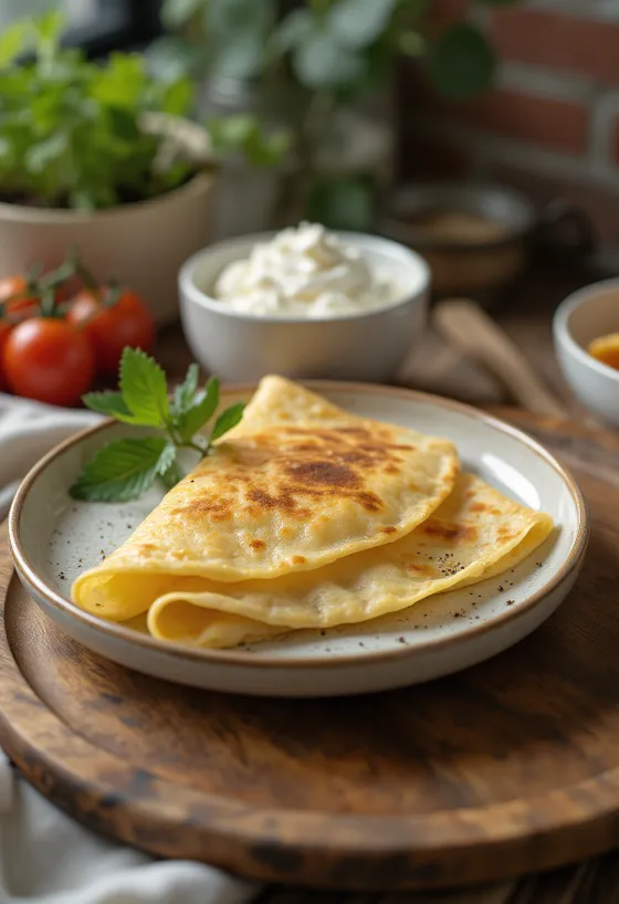 Autentikus francia sós crêpe palacsinta