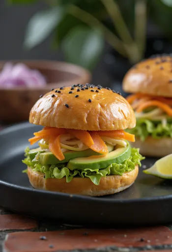 Avokádós bao bun tálalva