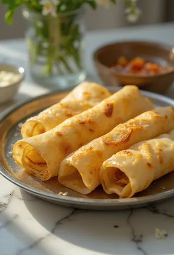 Dosa dél-indiai palacsinta tálalva