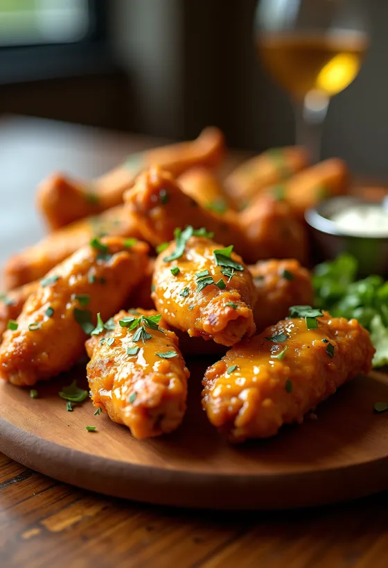 Fokhagymás parmezános csirkeszárnyak