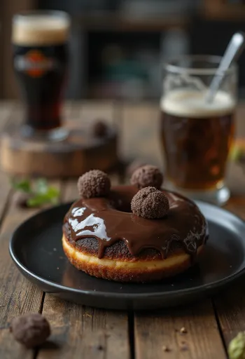 Sierra Nevada Chocolate Doughnut frissen tálalva