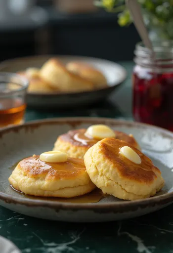 Drop Scone skót palacsinta tálalva
