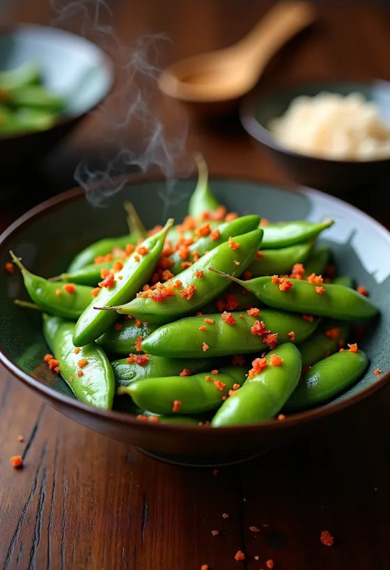 Fűszeres edamame bab