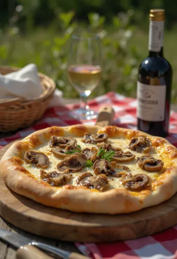 Urál stílusú pizza vargányával