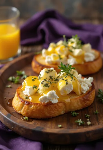 Tiganopsomo feta sajttal, mézzel meglocsolva