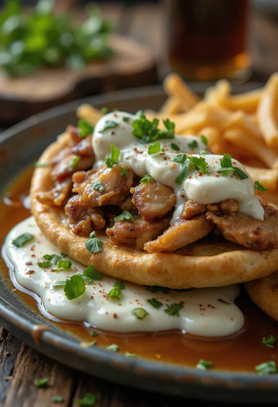 Vegyes gyros pita friss tzatzikivel