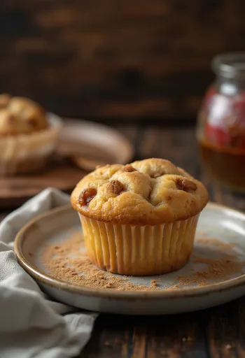 Frissen sült almás-fahéjas cupcake