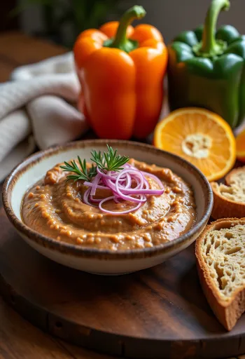 Keto tepertőkrém tálalva