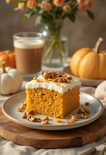 Sütőtökös mascarpone torta őszi dekorációval