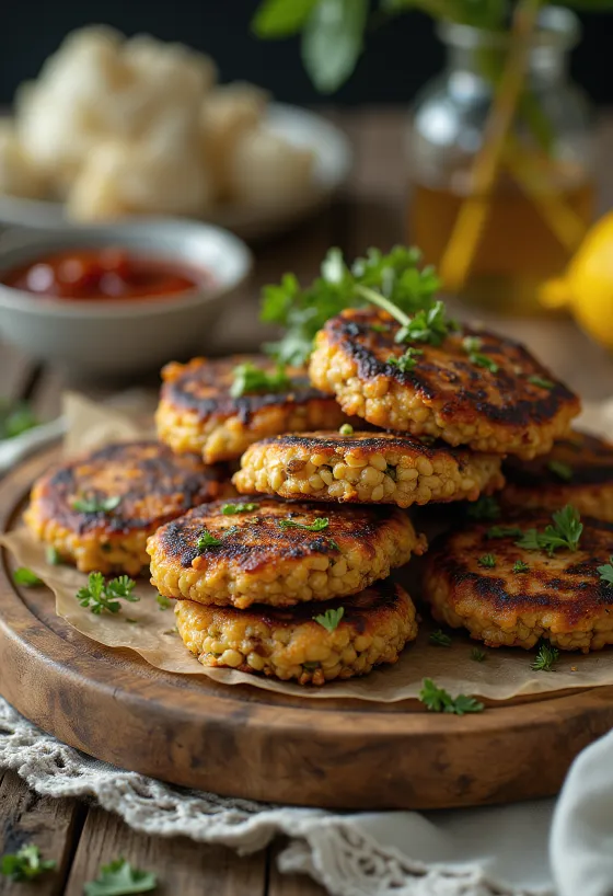 BBQ grillezett napraforgómag pogácsa tálalva