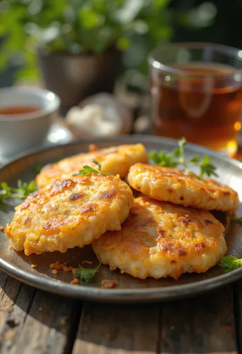 Frissen készült Maddur Vada, ropogós és fűszeres lencse golyókkal