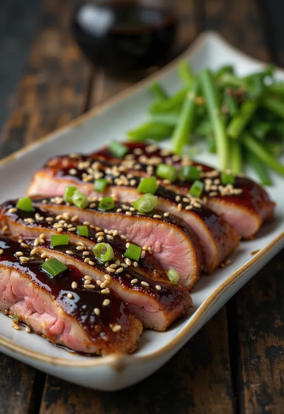 Teriyaki kacsa, japán stílusú kacsamell szósszal és szezámmaggal