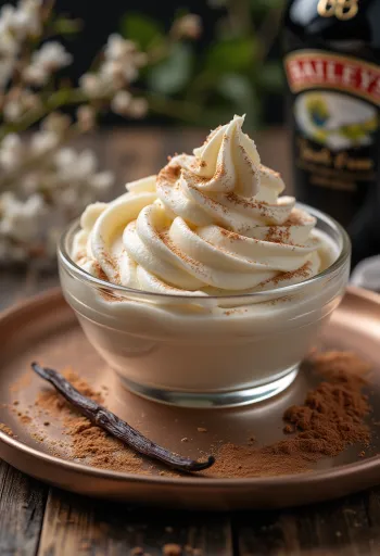 Baileys-es parfé tálalva