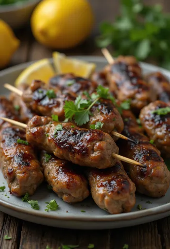 Kofta marhahússal, egy fűszeres étel ropogós kérgével