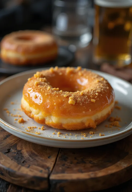 Sweet Potato Doughnut frissen tálalva