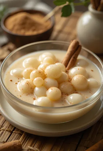 Tapioca puding fahéjjal, krémes és selymes állagú