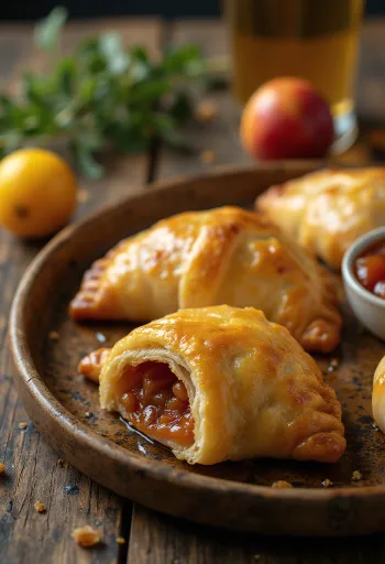 Chilenai empanada de membrillo, édes membrillo lekvárral töltve