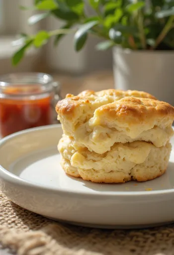 Klasszikus scone, friss teával tálalva, puha és aranybarna