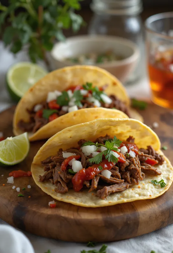 Tacos de Res con Chile de Árbol tálalva
