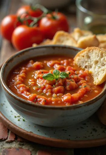 Friss, ízletes Mojo de tomate paradicsomos szósz
