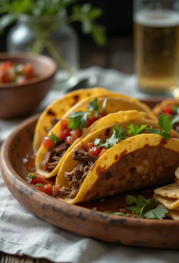 Tacos de Res con Salsa Chipotle tálalva