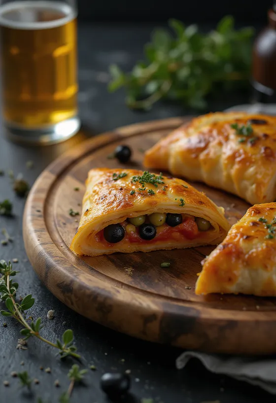 Kapribogyós calzone frissen sütve