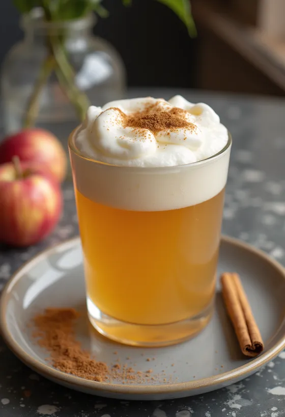 Cider habbal elegánsan tálalva