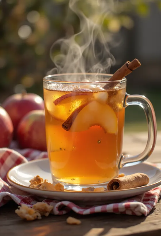 Gyömbéres cider bögrében