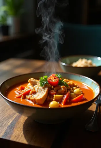 Keto thai piros curry csirkével