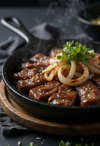 Marha Bulgogi tálalva, marhahússal és lime-mal