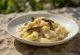 Szarvasgombás gnocchi tálalva