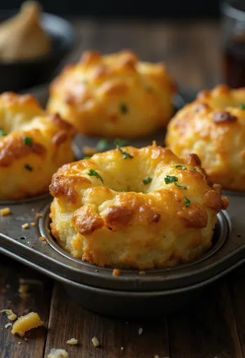 Yorkshire Pudding fokhagymás ízesítéssel, aranybarna és ropogós