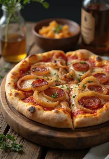Diavola pizza hagymával és chilivel