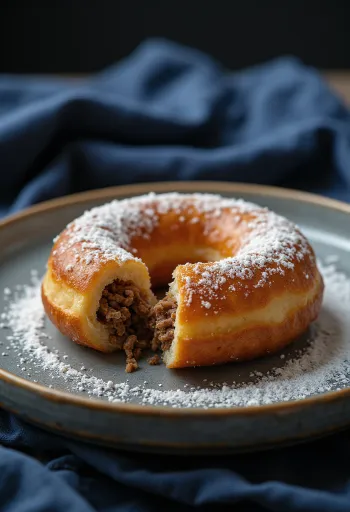 Elk Meat Doughnut frissen tálalva