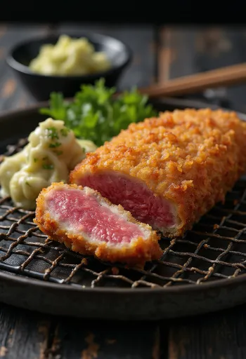 Marha katsu, ropogós panírozott marhahús tonkatsu szósszal