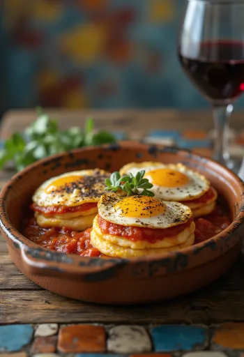 Parmigiana grillezett padlizsánnal, paradicsomszósszal és olvadt sajttal tálalva