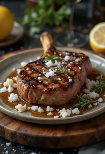 Bistecca alla Fiorentina tálalva grillezett zöldségekkel