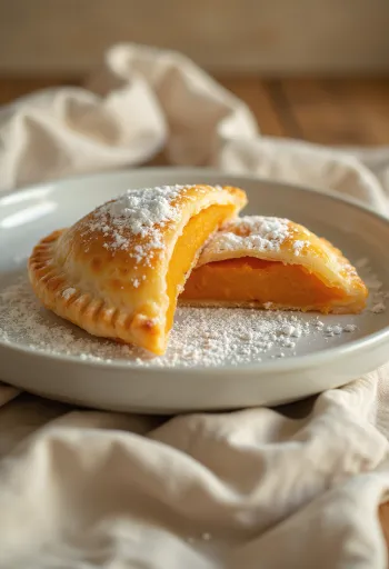 Chilean Empanada de Batata, édesburgonyás empanada, aranybarna tésztában