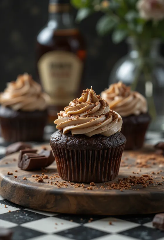 Rumos cupcake tálalva