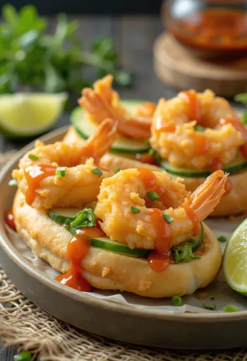 Tempura Shrimp Bao rántott garnélával és csiliszósszal