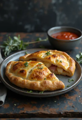 Ananászos calzone aranybarnára sütve