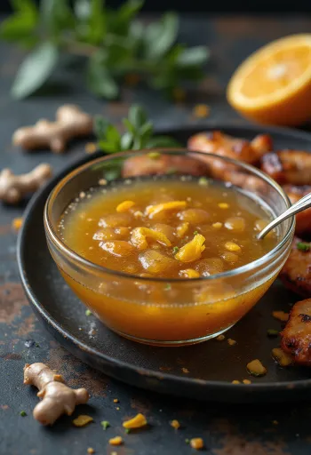BBQ fűszeres-citrusos pác tálalva